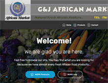 Tablet Screenshot of gandjafricanmarket.com